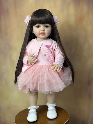 Bebê Reborn Pintura Realista Boneca Menina Pode Levantar-se